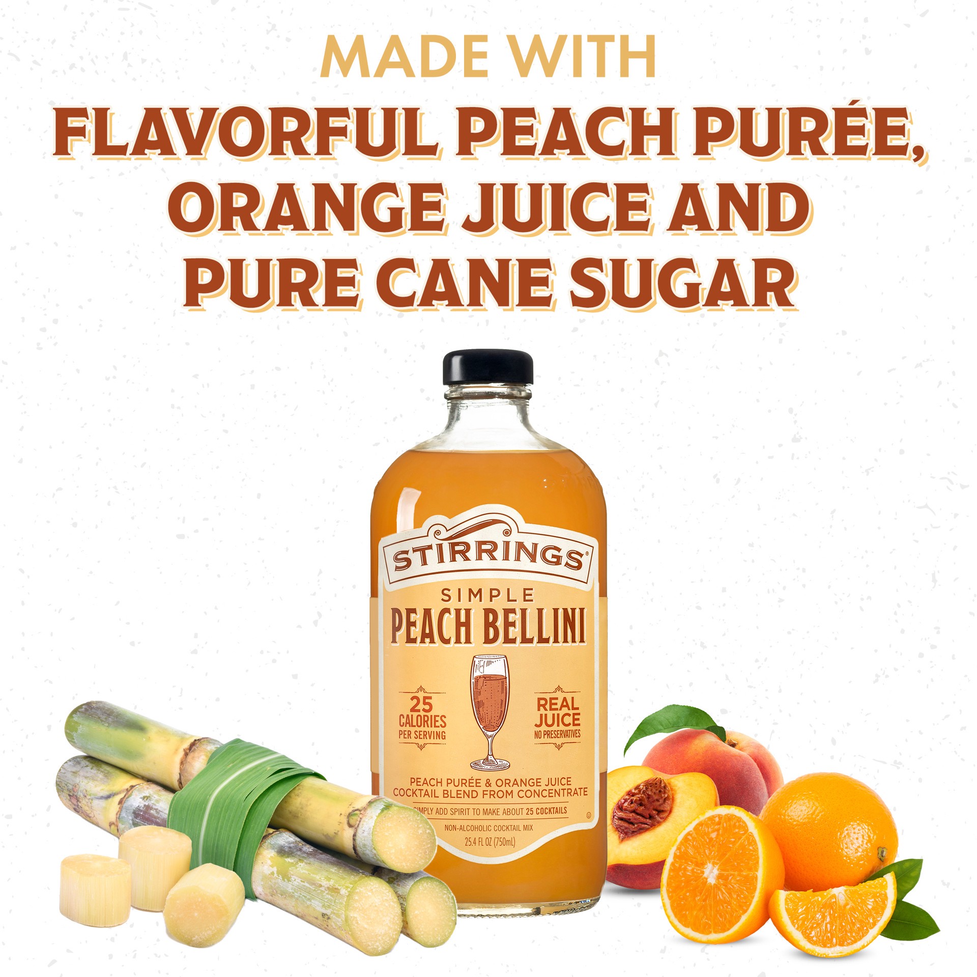 slide 2 of 2, Stirrings Peach Bellini - 750 ml, 750 ml