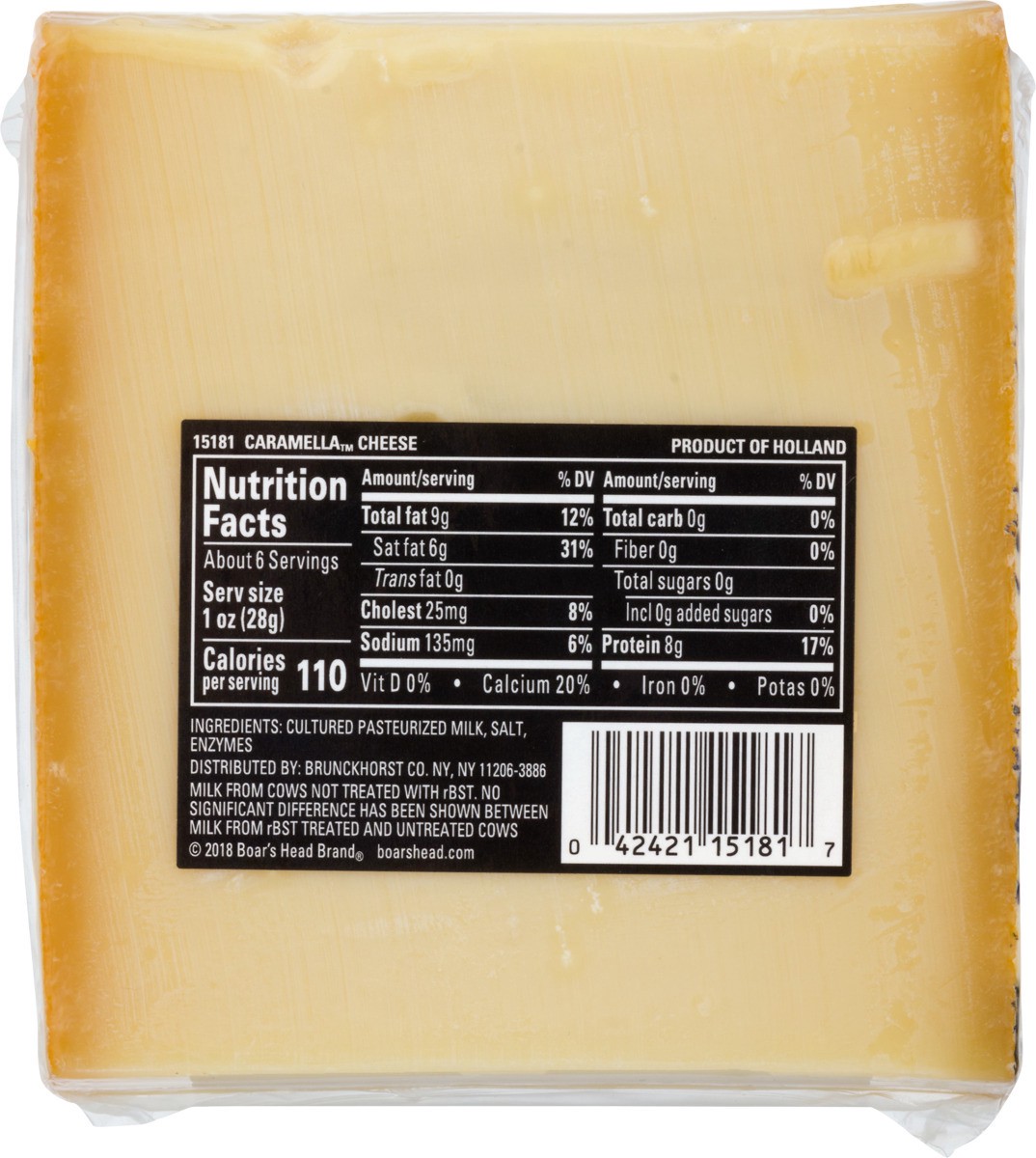 slide 9 of 9, Boar's Head Caramella Cheese, 6 oz