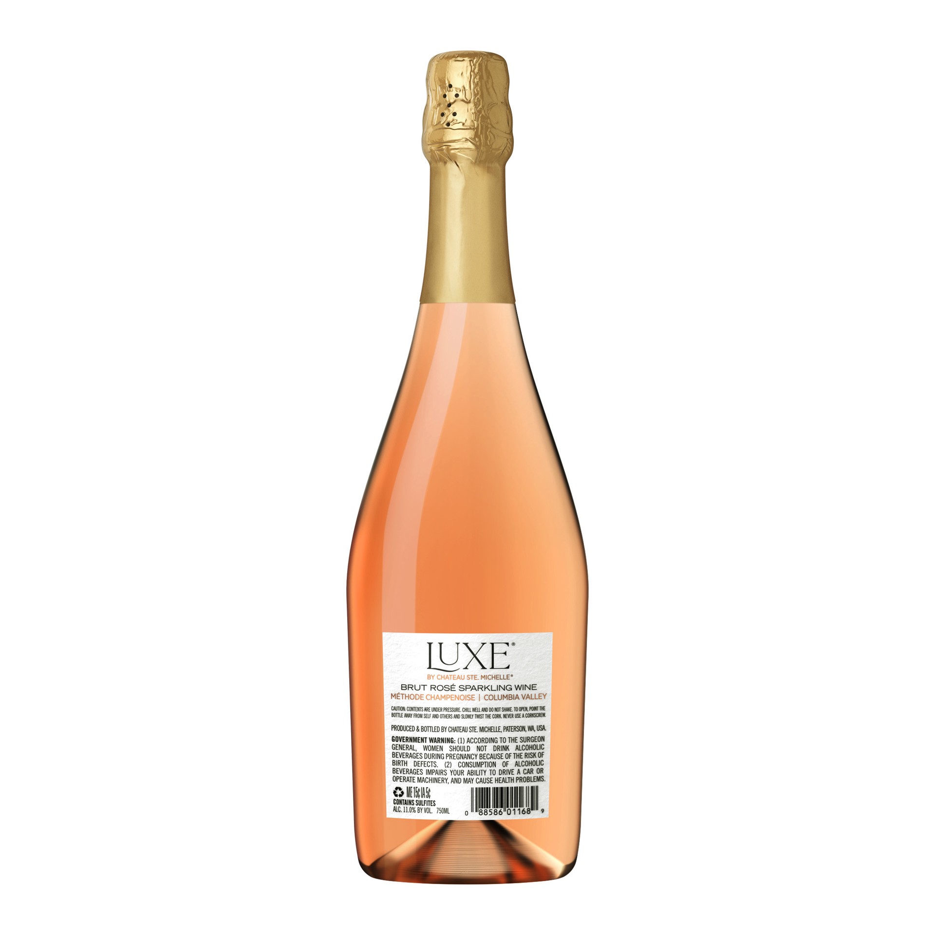 slide 3 of 5, Chateau Ste. Michelle Luxe Brut Rosé Sparkling Wine, 750 mL Bottle, 750 ml