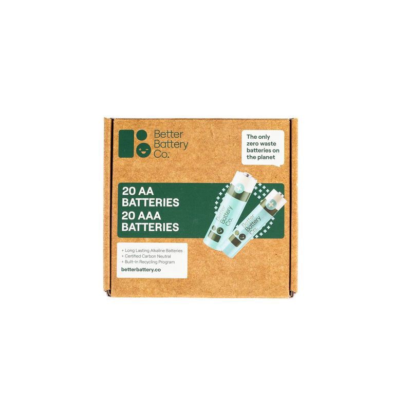 slide 9 of 10, Better Battery Co. AA/AAA Batteries 1 ea, 1 ct
