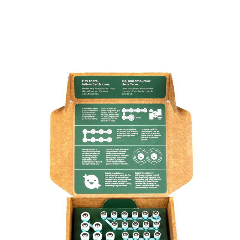 slide 2 of 10, Better Battery Co. AA/AAA Batteries 1 ea, 1 ct