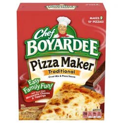 Chef Boyardee Cheese Pizza Maker, Crust Mix and Pizza Sauce Meal Kit, 31.85 oz.
