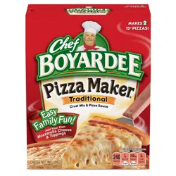 Chef Boyardee Cheese Pizza Maker, Crust Mix and Pizza Sauce Meal Kit, 31.85 oz.