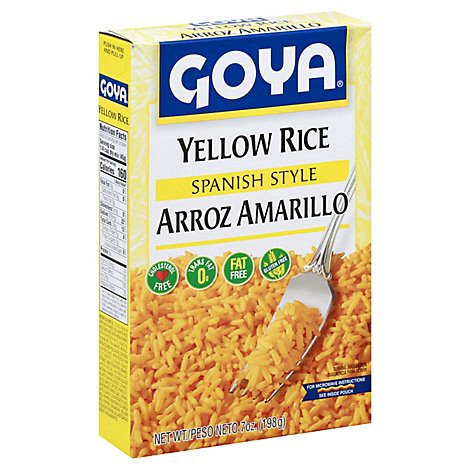 slide 1 of 1, Goya Rice Yellow Spanish Style Box - 7 Oz, 7 oz