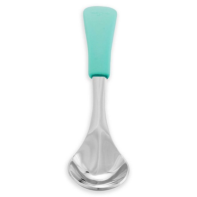 slide 1 of 3, Avanchy Stainless Steel Baby Spoons - Green, 2 ct