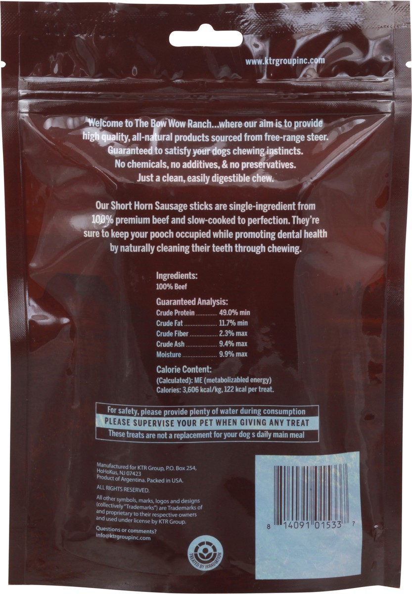 slide 5 of 11, The Bow Wow Ranch All Natural 4 Pack Short Horn Sausage Dog Chews 4 ea, 4 ct