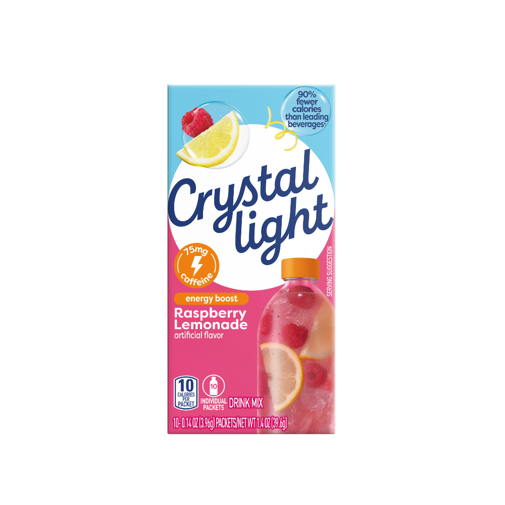 slide 1 of 1, Crystal Light Otg Rasp Lemonade Energy - 0.9 oz, 0.9 oz