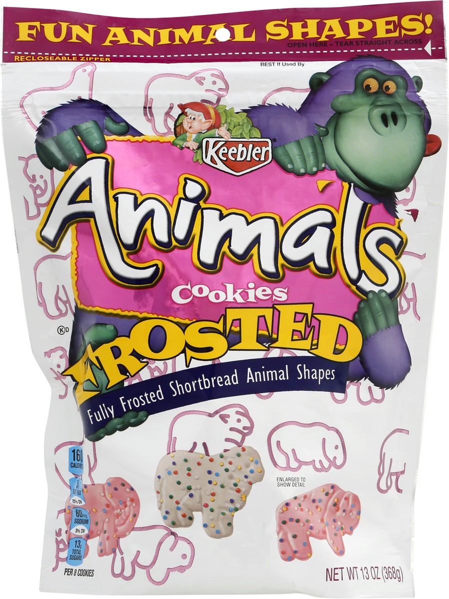 slide 1 of 13, Keebler Frosted Animals Cookies 13 oz, 13 oz