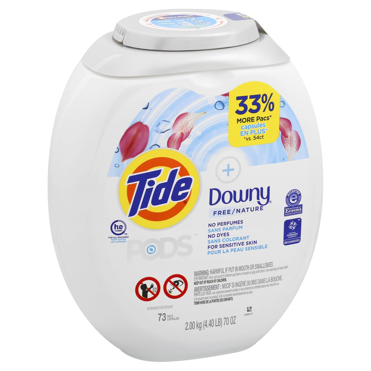 slide 2 of 9, Tide Pods Free Detergent 73 ea, 73 ct