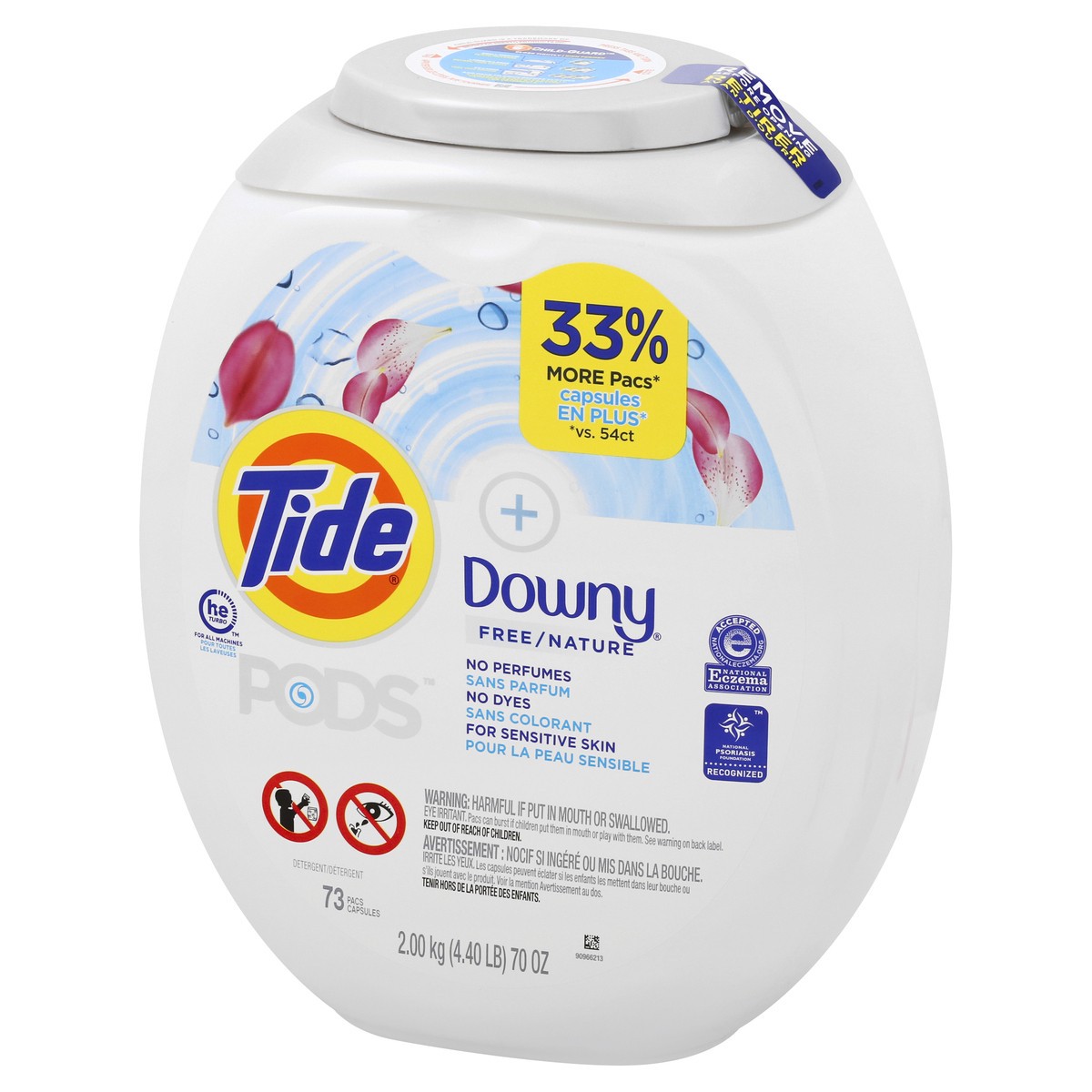 slide 8 of 9, Tide Pods Free Detergent 73 ea, 73 ct