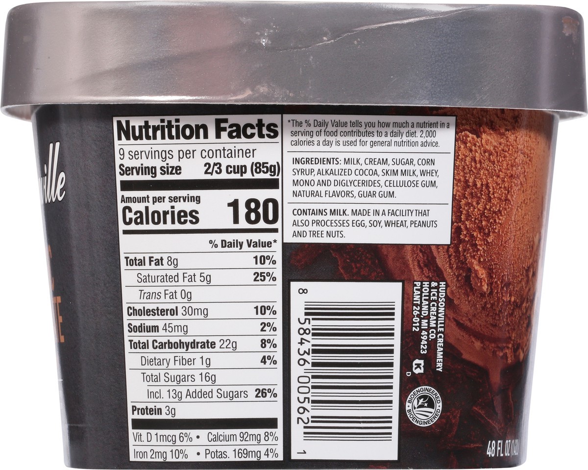 slide 9 of 9, Hudsonville Classic Chocolate Ice Cream 48 fl oz, 48 fl oz