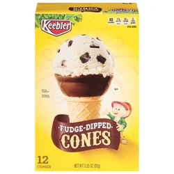 Keebler Fudge-Dipped Cones - 12 ct