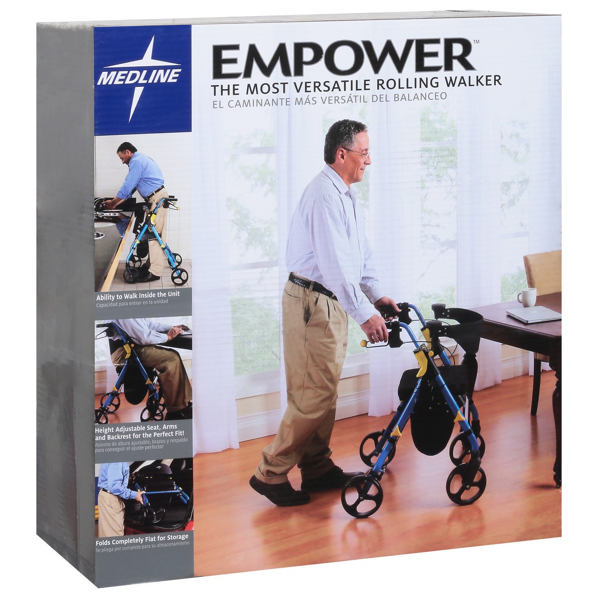 slide 8 of 9, NON BRAND Premium Empower Rollator Wa, 1 ct