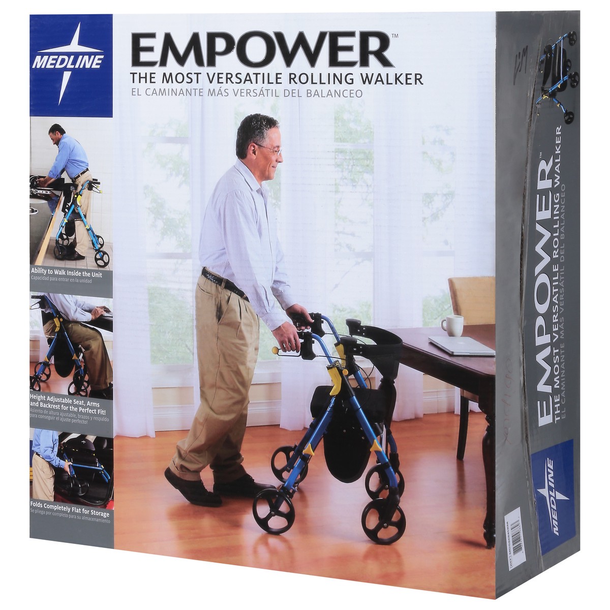 slide 7 of 9, NON BRAND Premium Empower Rollator Wa, 1 ct