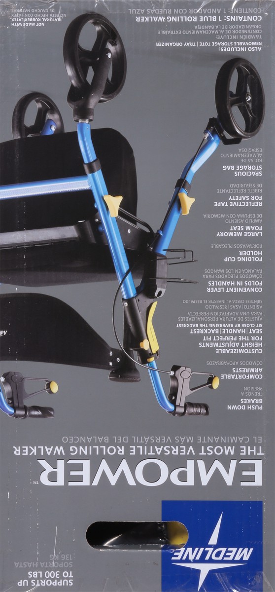slide 9 of 9, NON BRAND Premium Empower Rollator Wa, 1 ct