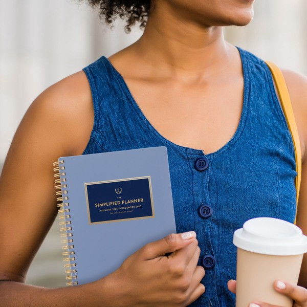 slide 8 of 9, 2025 Simplified By Emily Ley For At-A-Glance Weekly/Monthly Planner, 5-1/2"" X 8-1/2"", French Blue, January To December, El36-200, 1 ct