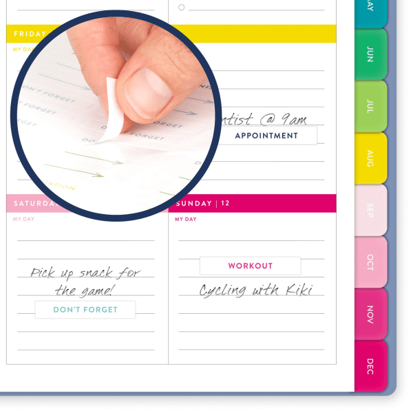 slide 7 of 9, 2025 Simplified By Emily Ley For At-A-Glance Weekly/Monthly Planner, 5-1/2"" X 8-1/2"", French Blue, January To December, El36-200, 1 ct