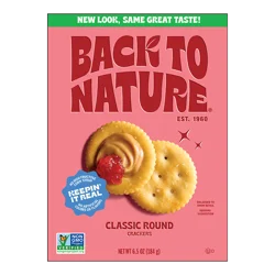 Back to Nature Plant Based Snacks Classic Round Crackers