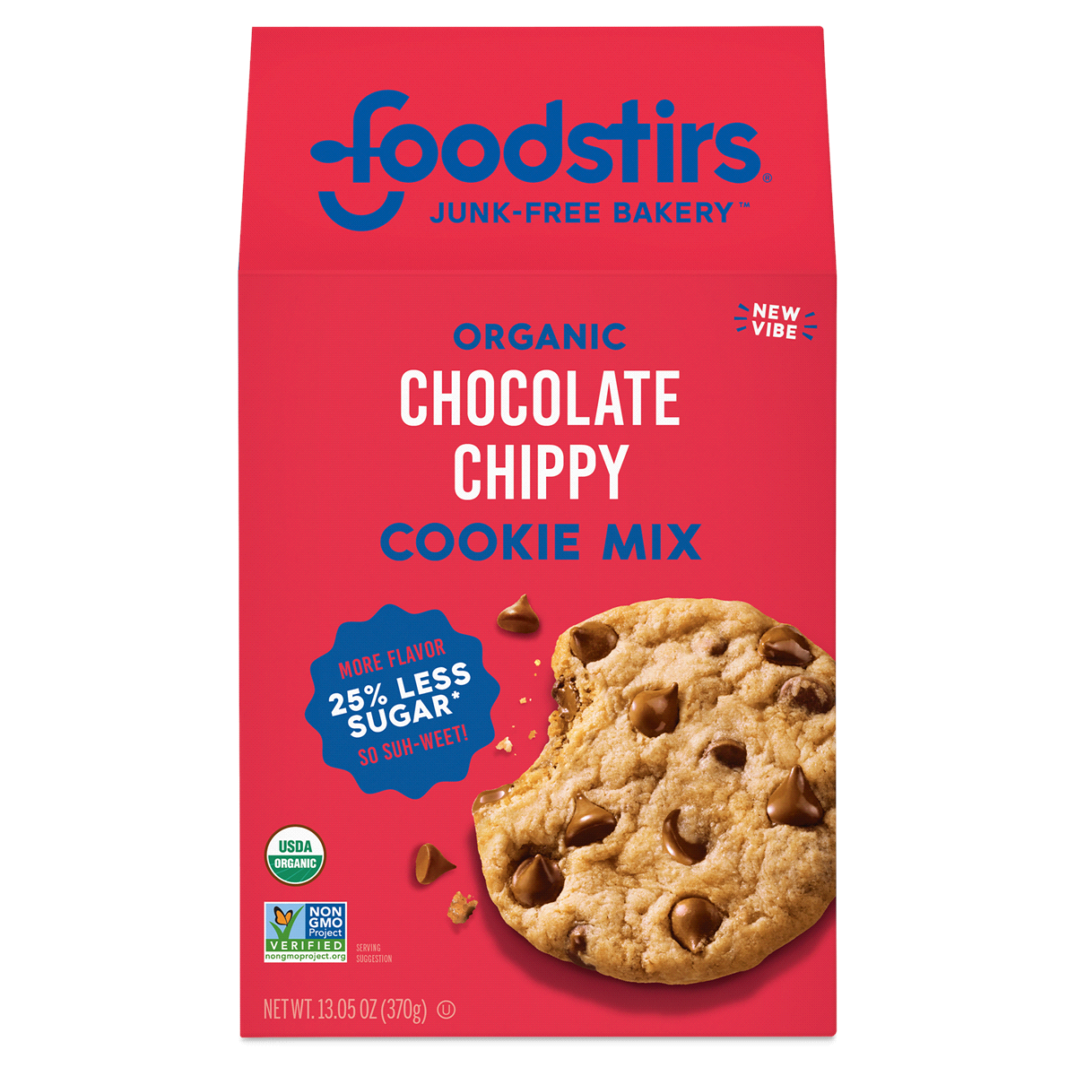 slide 1 of 2, Foodstirs Organic Chocolate Chippy Cookie Mix, 14.5 oz