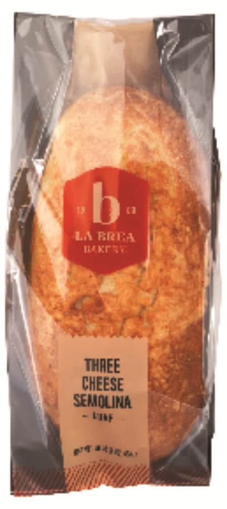 slide 1 of 1, La Brea Bakery Three Cheese Semolina Sliced Bread, 17.5 oz