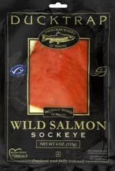 Ducktrap River of Maine Traditional Cold Smoked Wild Sockeye Salmon 4 oz