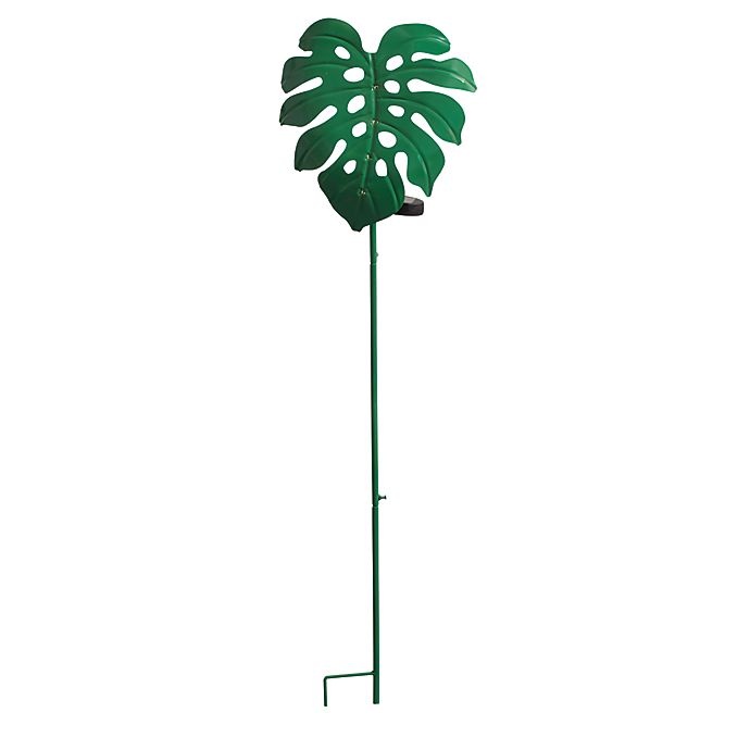 slide 1 of 8, W HomeSolar Palm Garden Stake, 1 ct