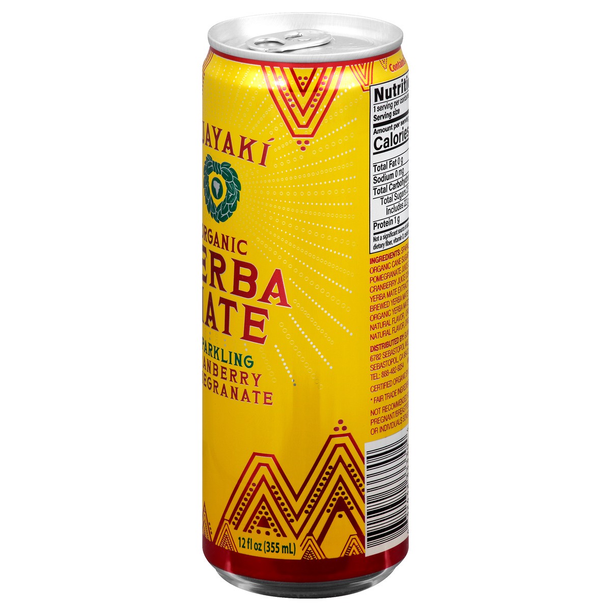 slide 2 of 9, Guayaki Sparkling Organic Cranberry Pomegranate Yerba Mate 12 fl oz, 12 oz