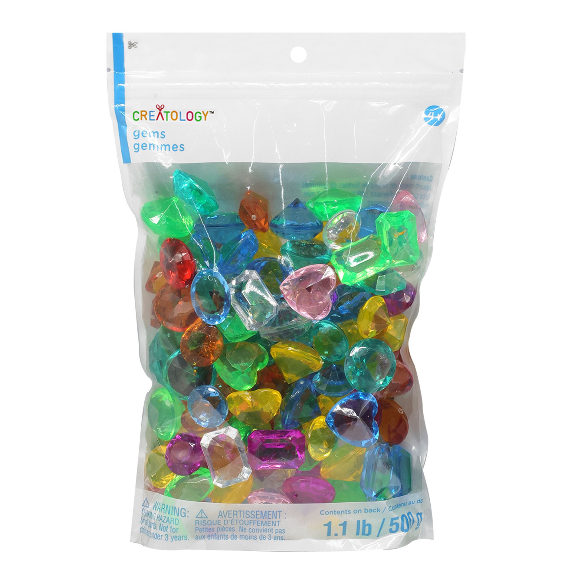 slide 2 of 2, Shapes Mix Gems By Creatology, 500 gram