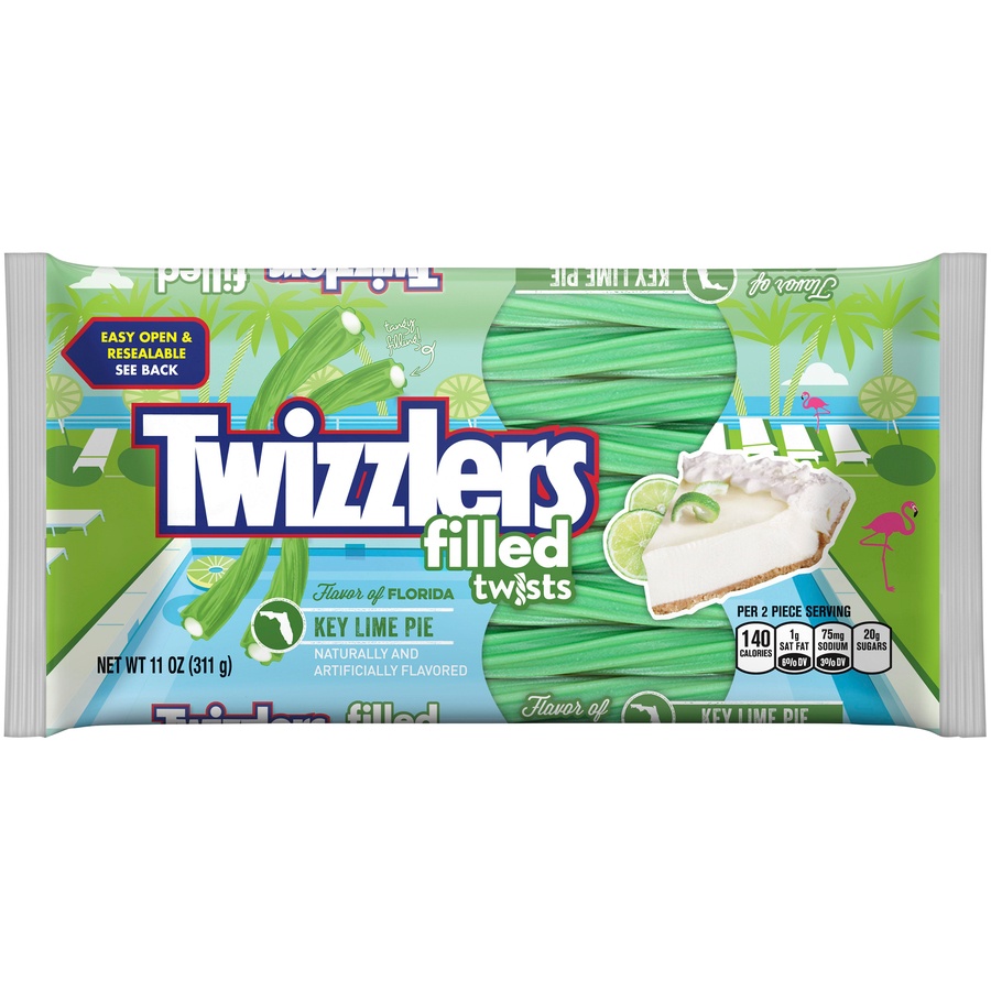 slide 1 of 1, Twizzlers Filled Twists Key Lime Pie, 11 oz