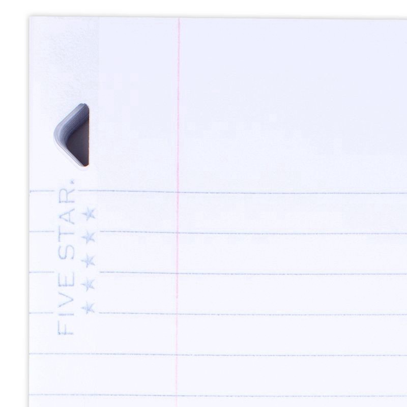 slide 2 of 5, Five Star 80ct Wide Ruled Reinforced Filler Paper, 80 ct