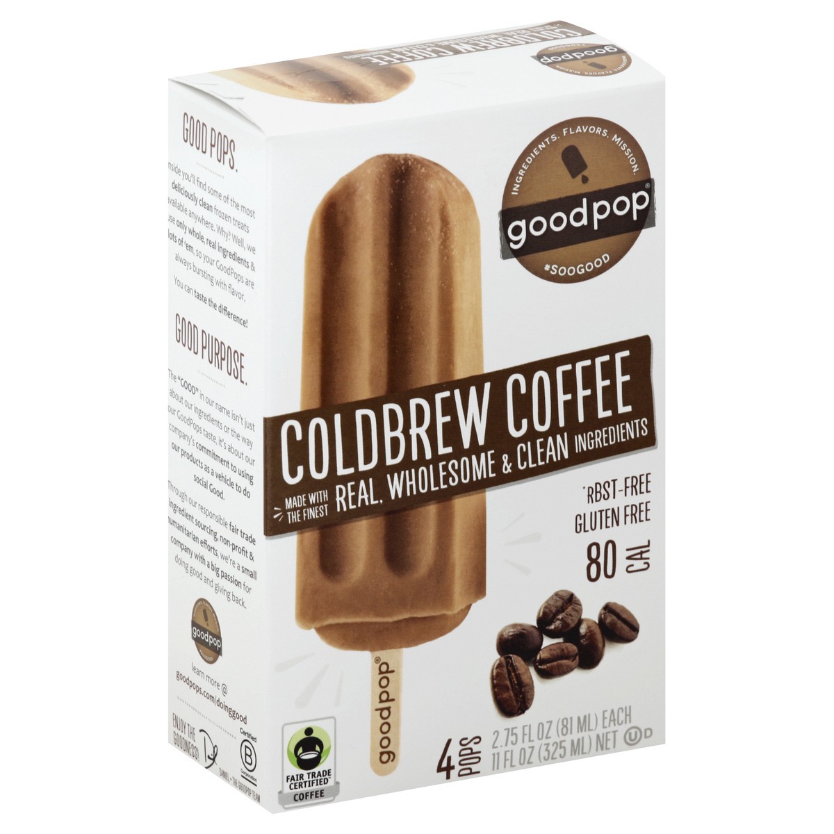 slide 2 of 5, Goodpops Coldbrew Coffee 11Oz, 11 oz