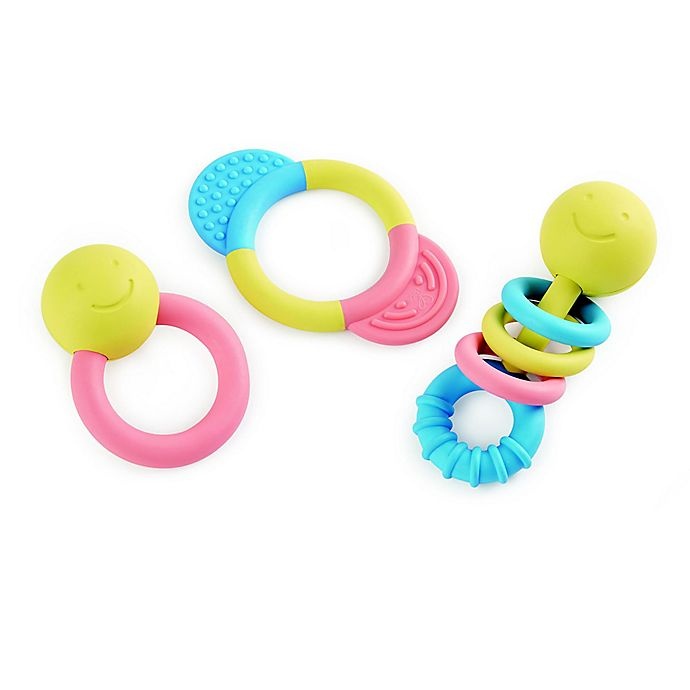 slide 1 of 2, Hape Teether Rattle Toy, 3 ct