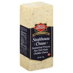 Dietz & Watson Cheese, Steakhouse Onion Cheddar, Loaf