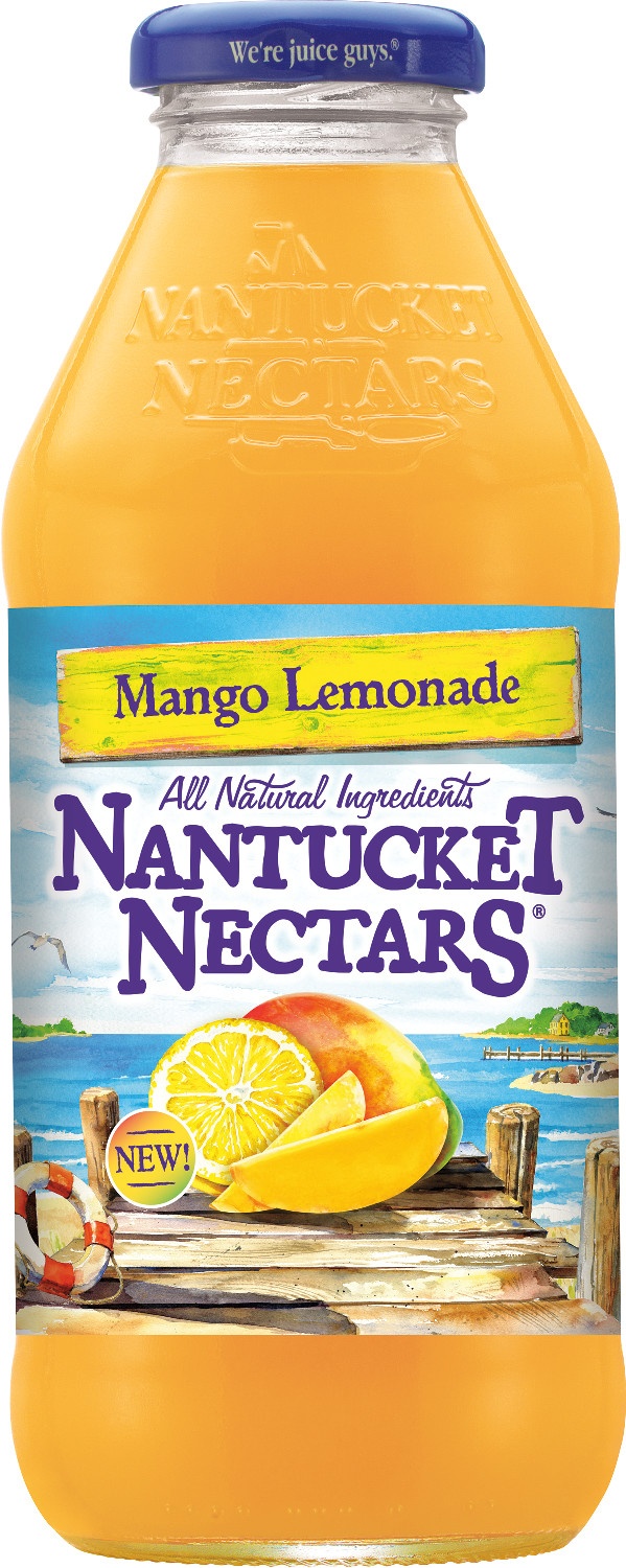slide 1 of 1, Nantucket Nectars 15% Juice Mango Lemonade, 16 fl oz