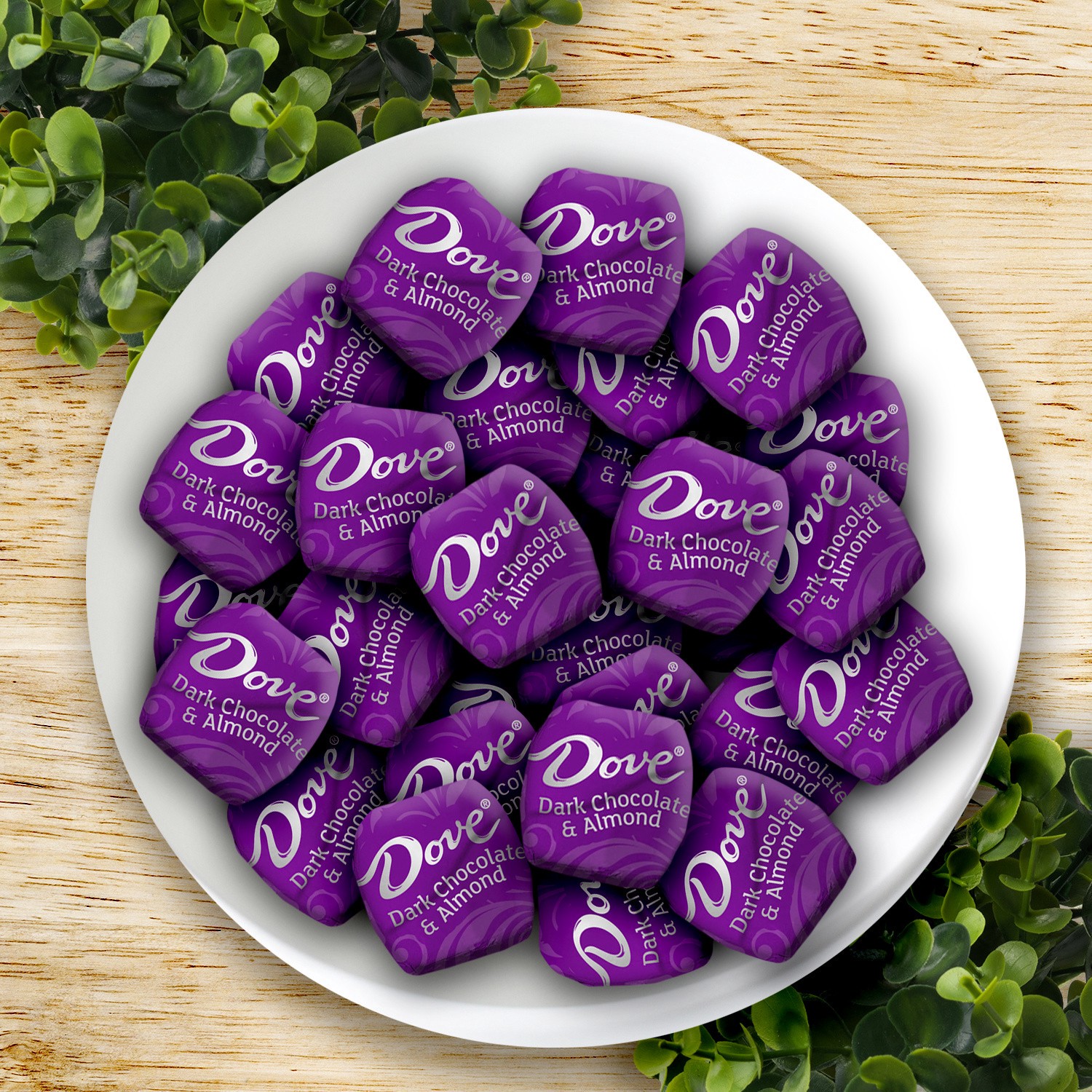 slide 6 of 8, DOVE PROMISES Dark Chocolate Almond Candy Individually Wrapped, 14.2 oz Bag, 14.2 oz