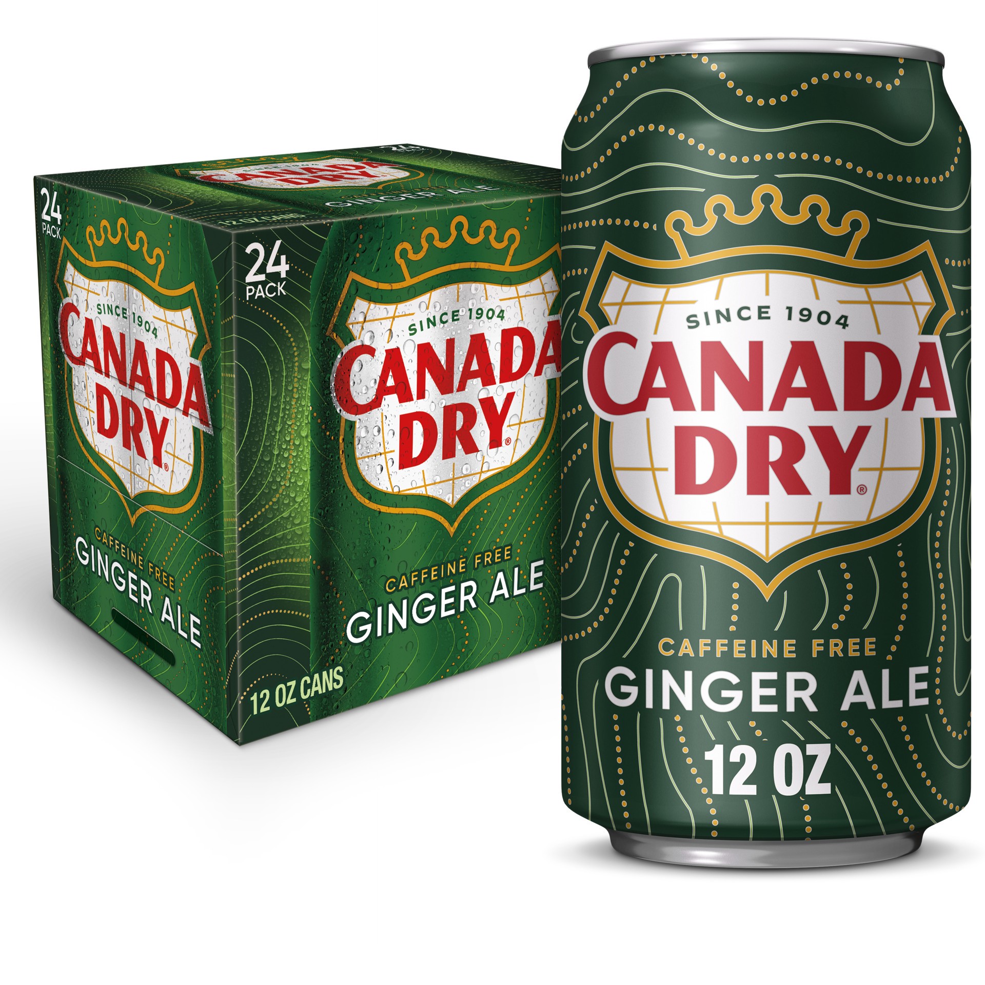 slide 1 of 7, Canada Dry Ginger Ale Soda, 12 fl oz cans, 24 pack, 24 ct; 12 fl oz