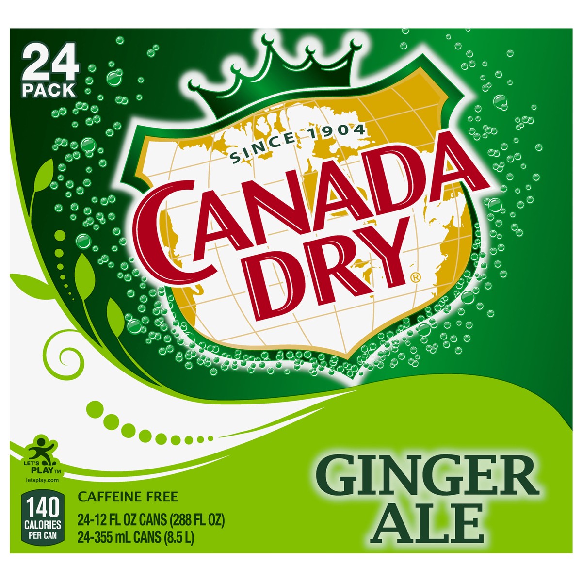 slide 1 of 7, Canada Dry Ginger Ale, 288 oz