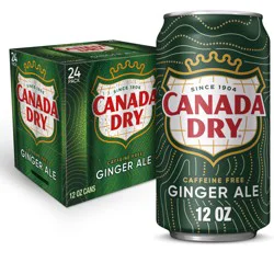 Canada Dry Ginger Ale Soda, 24 Pack 12 fl oz Cans