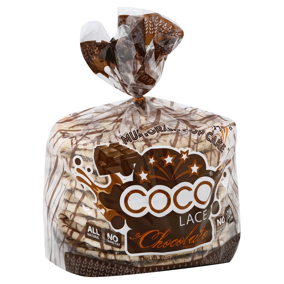 slide 4 of 9, Coco Lace Multigrain Chocolate Flavor Drizzled Pop Cake 3.2 oz, 3.2 oz