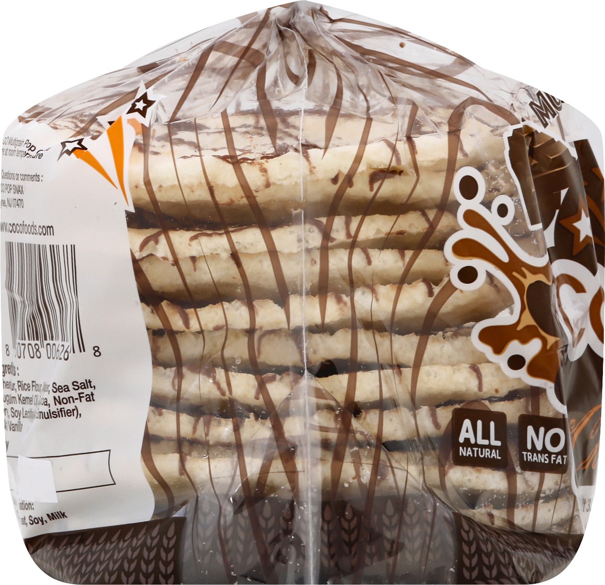 slide 6 of 9, Coco Lace Multigrain Chocolate Flavor Drizzled Pop Cake 3.2 oz, 3.2 oz