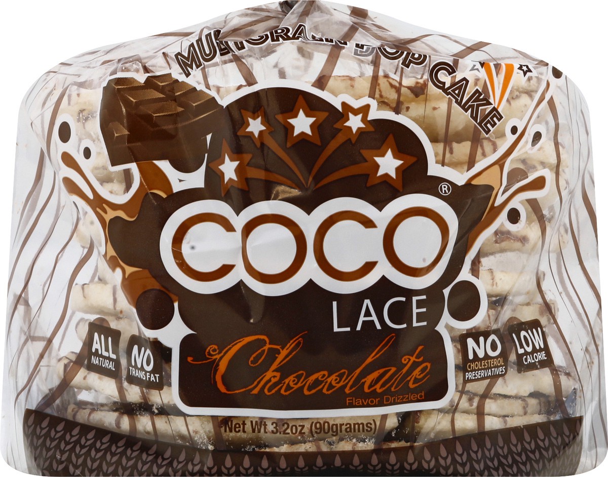 slide 1 of 9, Coco Lace Multigrain Chocolate Flavor Drizzled Pop Cake 3.2 oz, 3.2 oz