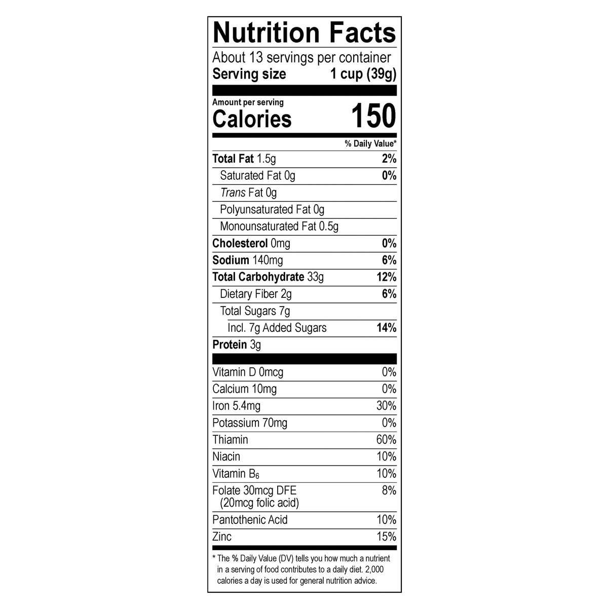 slide 2 of 14, MOM's Best Cereals Mom's Best Oats and Honey Blend Cereal, Made with Whole Grain, Heart Healthy, No High Fructose Corn Syrup, Kosher, 18 Oz Box, 18 oz