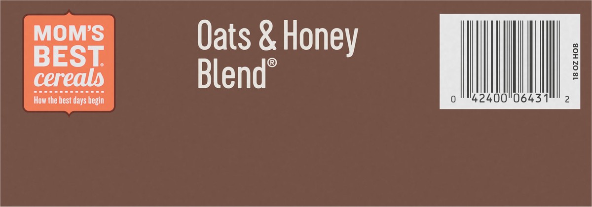 slide 3 of 14, MOM's Best Cereals Mom's Best Oats and Honey Blend Cereal, Made with Whole Grain, Heart Healthy, No High Fructose Corn Syrup, Kosher, 18 Oz Box, 18 oz