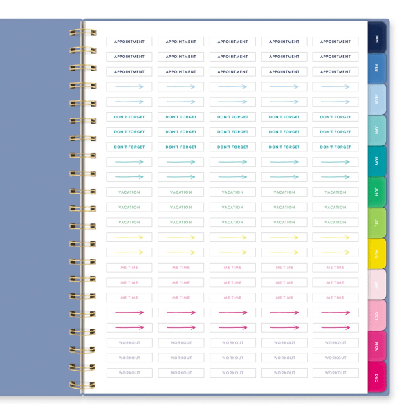 slide 7 of 9, 2025 Simplified By Emily Ley For At-A-Glance Weekly/Monthly Planner, 8-1/2"" X 11"", French Blue, January To December, El36-905, 1 ct