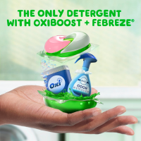 slide 28 of 29, Gain Super Sized Flings Laundry Detergent Pacs, Happy, 3-in-1 Detergent Pacs with Febreze and Oxi, 32 ct