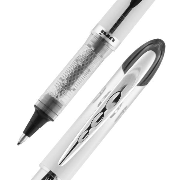 slide 3 of 8, uni-ball Vision Elite Liquid Rollerball Pen Refills, Bold Point, Black Ink, Pack Of 2, 2 ct