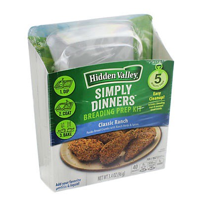 slide 1 of 10, Hidden Valley The Original Ranch Simply Dinners Original Breading Kit 3.38 oz, 3.38 oz