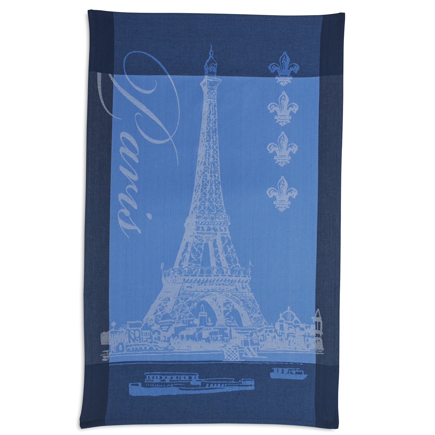 slide 1 of 1, Sur La Table Jacquard Eiffel Tower Kitchen Towel, 30 in x 20 in