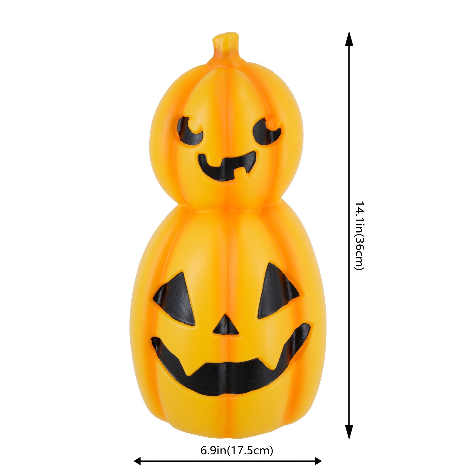 slide 3 of 4, 14" Animated Led Pumpkin Blow Mold By Ashland, 14 in