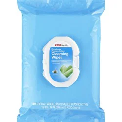 CVS Health Cleansing Wipes, Extra Large, 48 Ct